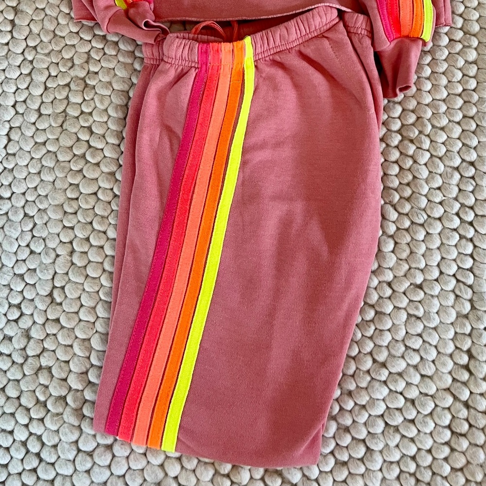COPY - Aviator Nation 5 Stripe Sweatpant - Size S
